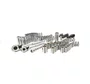 Jogo de Soquetes Sextavado 1/4" Encaixe mm E pol com 85 Peças Stmt71651 Stanley