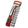 Jogo de Soquetes Sextavados de 10-24mm Encaixe de 1/2" com Chave Catraca 12 Peças S69005014 ROBUST