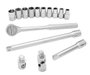 JOGO SOQUETE 1/2 C/21PC 10A19MM + COMBIN + FENDA STM45513-LA
