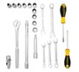 JOGO SOQUETE 1/2 C/21PC 10A19MM + COMBIN + FENDA STM45513-LA