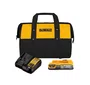 Kit carregamento Dewalt com 2 baterias 1.7Ah + carregador Bivolt + bolsa
