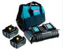 Kit Carregamento 18V DC18RD Duplo + 02 Baterias 5ah e Bolsa 220V -Makita