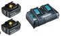 Kit Carregamento 18V DC18RD Duplo + 02 Baterias 5ah e Bolsa 220V -Makita