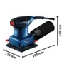 Lixadeira Orbital Elétrica GSS 140-A 220W 220V 06012A80E2 -Bosch