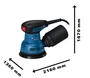 Lixadeira roto orbital Bosch GEX125 280W 220V