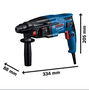 Martelete Perfurador e Rompedor 720W 2 joules SDS Plus com maleta  GBH 220 220V