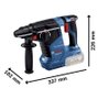 Martelete Perfu/Rompedor a Bateria 18V GBH 187-LI 2,4j SDS Plus 24mm Sem Bateria e Carregador -Bosch