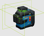 Nivel a Laser 360G GLL 80-33 G 160M Linhas Verde de Chão + Pilha -Bosch