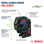 NIVEL A LASER GCL 2-50G 15M C/RECP 50M VERDE C/TRIPE BT 150