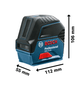 Nível A Laser Profissional Com Maleta - Gcl 2-15 - Bosch