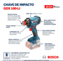 Parafusadeira / Chave de Impacto GDX 180-LI com 02 Baterias + Carregador Bivolt e Maleta -Bosch