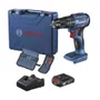 Parafusadeira de Impacto 18V GSB 185-LI 1/2'' +Kit Carregamento +23 Acessórios e Maleta -Bosch