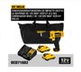 Parafusadeira de Impacto a Bateria 12V DCD716D2-BR 3/8'' 25NM + Kit de Carregamento e Bolsa -Dewalt