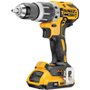 Parafusadeira de Impacto a Bateria 20V DCD796D2-BR 1/2'' 70NM + Kit Carregamento e Maleta -Dewalt