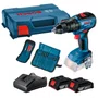 Parafusadeira de Impacto GSB 18V-50 +Kit Carregamento +23 Acessórios e Maleta -Bosch