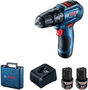 PARAFUSADEIRA FURA CONCRETO GSB 12V-30 BRUSHLESS 2 BATERIAS