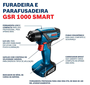 Parafusadeira Furadeira GSR 1000 a Bateria 12V Lítio com Maleta - BOSCH