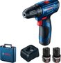 Parafusadeira Furadeira GSR 120-LI 3/8 Pol. 12V com 2 Baterias 2.0Ah Bivolt