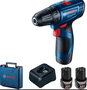 Parafusadeira Furadeira GSR 120-LI 3/8 Pol. 12V com 2 Baterias 2.0Ah Bivolt