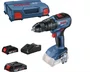 Parafusadeira Furadeira Impacto Bosch GSB 18V-50 2 baterias de 2 Ah + maleta