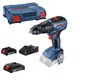 Parafusadeira Furadeira Impacto Bosch GSB 18V-50 2 baterias de 2 Ah + maleta
