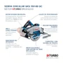 Serra Circular a Bateria 18V GKS 18V-68 GC 185mm Sem Bateria e Carregador 06016B51E0 -Bosch