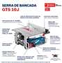 Serra Circular De Bancada 1800w Gts 10 Bosch 220v