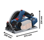 Serra Circular Imersão a Bateria GKT 18V-52CG 1620W - BOSCH
