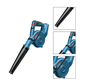 Soprador de Folhas 18V sem Bateria e Carregador GBL 18V-120 Bosch