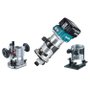 Tupia Manual a Bateria 18V DRT50RMJX2 +02 Baterias 4AH +Carregador Bivolt +03 Bases e Maleta -Makita
